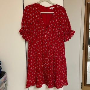 Madewell Button-Front Mini Dress